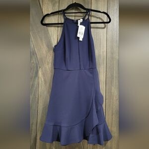 Speechless XS Navy Blue Sleeveless Mini Dress